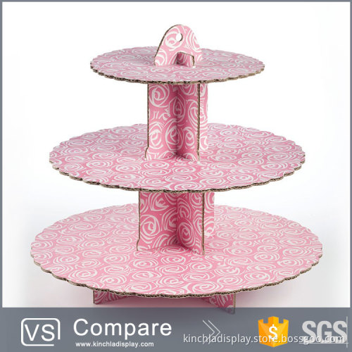 3 Tier Cupcake Holder Tree Stand Made From Eco-friendly Cardboard